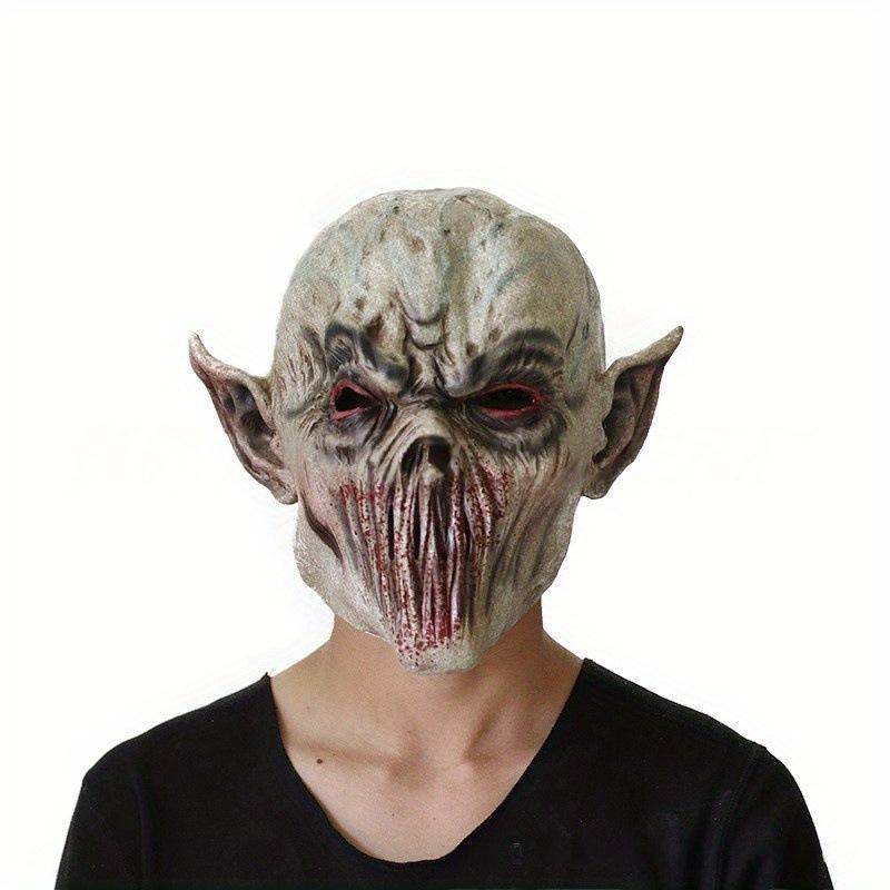 Halloween Horror Mouthless Alien Hot-Selling New Zombie Cos play Secret Room Latex Headgear Mouthless Alien