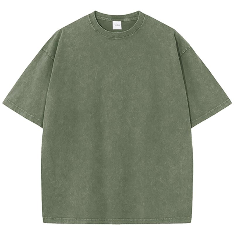 Cotton Solid Color Washed T Shirt Women Casual Running T-Shirts Trendy Summer Clothes Loose Breathable Short Sleeves