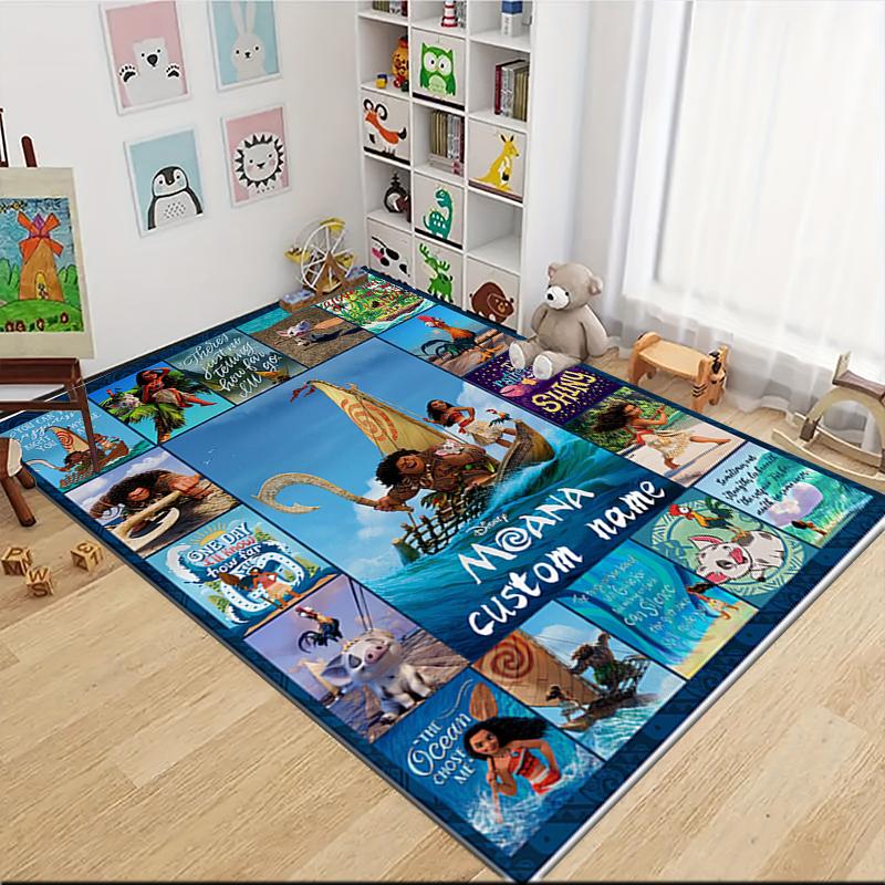 Custom Name "Aladdin's Magical Adventure" Carpet Rug Customizable Soft Washable Anti-Slip Home Living Room Sofa Mats Personalized Rug. 0909187