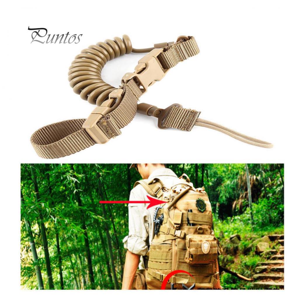 150cm Military Tactical Elastic Release Pistol Sling Lanyard