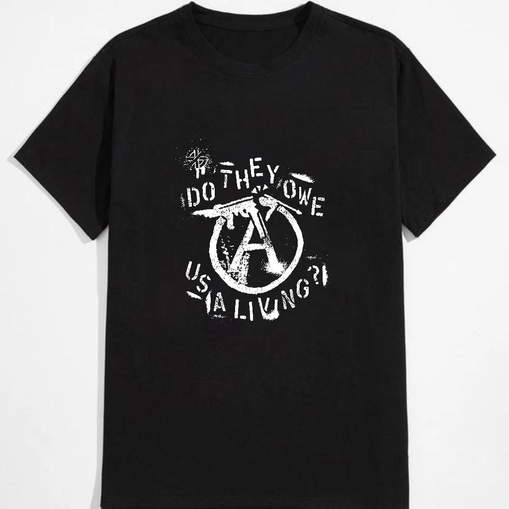 Limited edition do they owe us a living punk tshirt  black gift shirt S