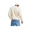 Adidas Letter Logo Print Crew Neck Sweatshirt Men Tops Beige IJ6106