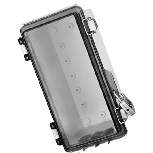 Gevrkjenp Outdoor Waterproof Junction Box | Outlet Box with Clear Cover, Dustproof Locking Case for Electronics, Home Projects, and Power Distribution
