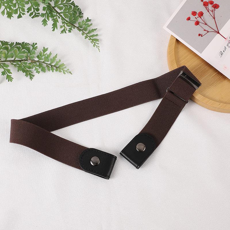 

Fashionable Women s Elastic Waistband, Jeans Decoration One Size коричневый