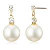 [Jewelry Shop M] Pearl Stone Hypoallergenic Earrings Titanium Earrings for Women