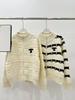 Trendy CE25 Autumn/Winter Color Block Triumph Embroidered Stand Collar Zip Cardigan