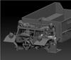 Thunder Model 1/35 Scale British LRDG Ford F-30 Gun Truck with 37mm Bofors Cannon, Includes 2 Figures, Plastic Model Kit TB35307