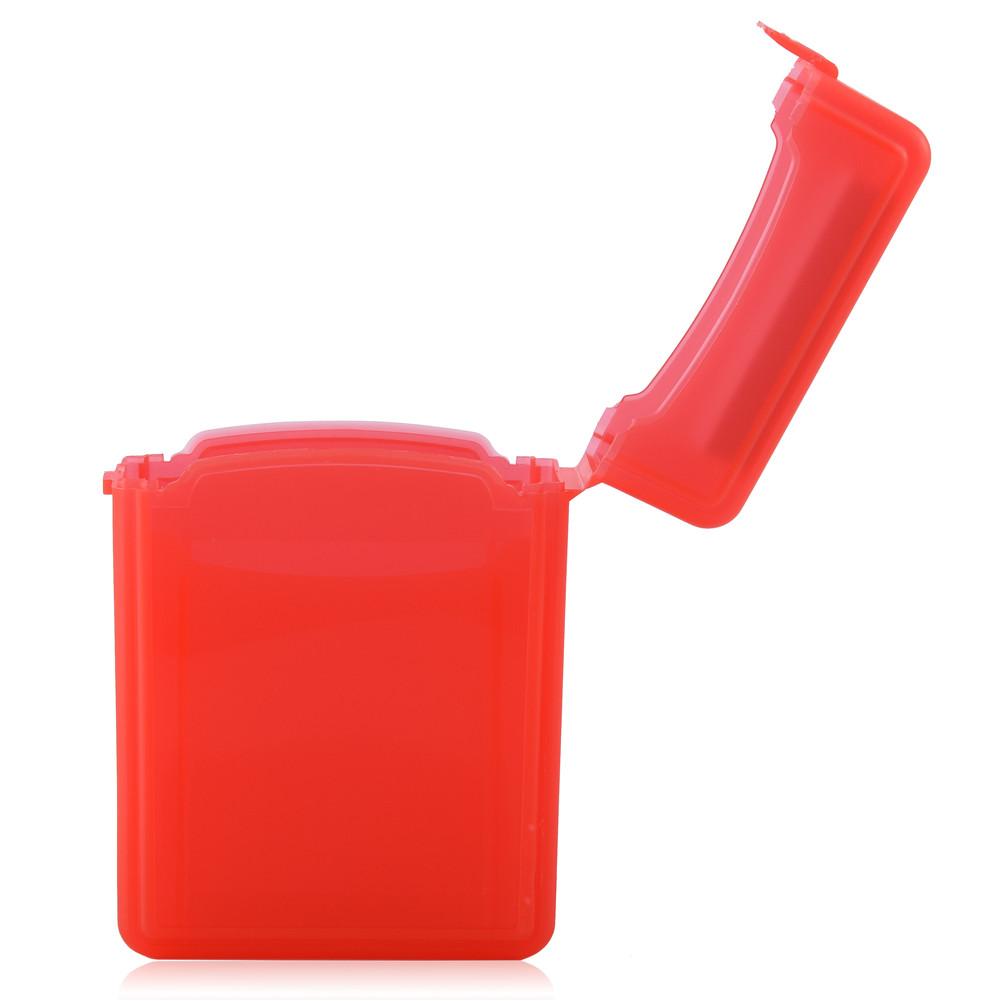 2.5 Inch HDD   SSD Protective Shockproof Case Storage Box Anti Static Label Enclosure Red (Not Inclube Hard Disk)
