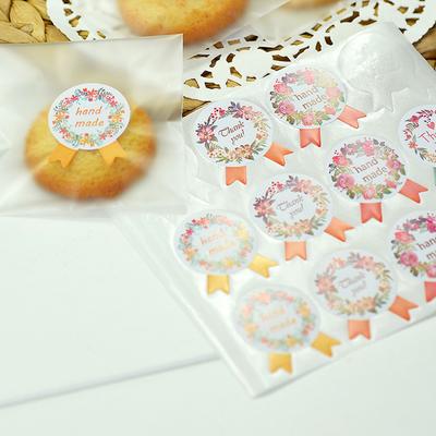 80pc Pegatinas Kraft gracias Corazón Sello De Fiesta Boda Favores etiquetas Craft