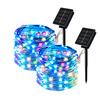 Outdoor Solar String Light LED Fairy Garland Copper Wire Light Garden Yard Party Christmas Decoration Lamp 8 Mode