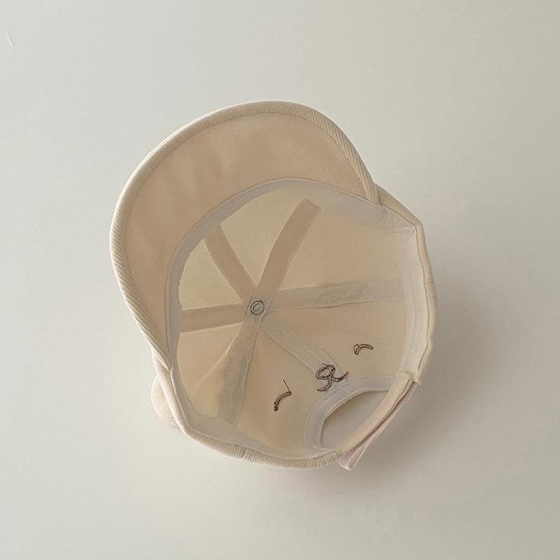 Korean-Style Cartoon Bear Kids' Baseball Cap with Duckbill Sunshade for Spring/Autumn
