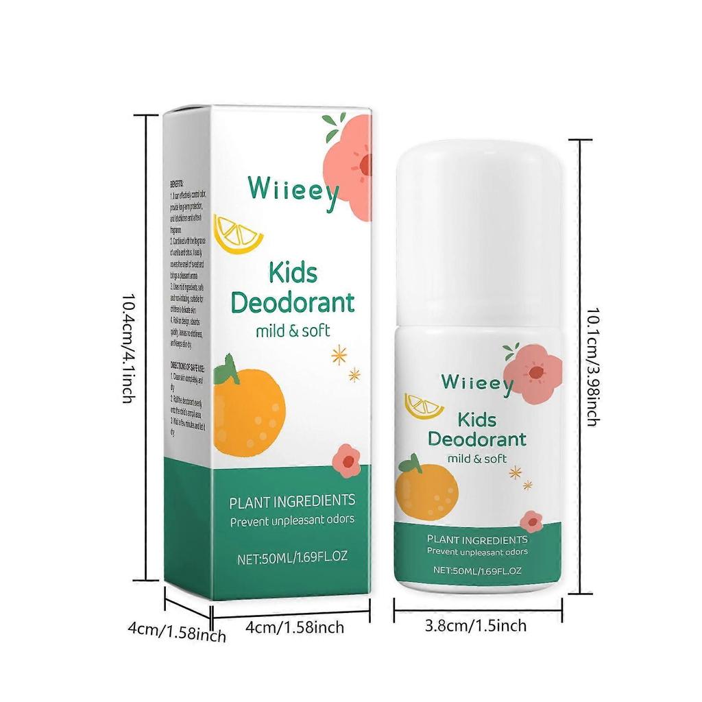 Clearance! Natural Kids Whole Body Deodorant - Safe for Girls & Boys w/Sensitive Skin - Toxic & Paraben Free, Essential Oils – 50ml