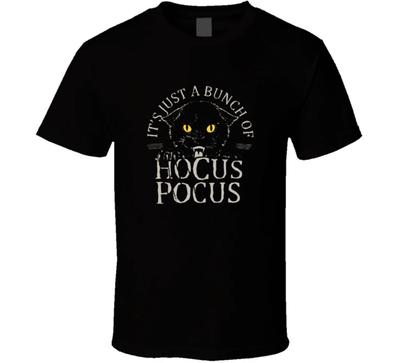 Es ist nur ein Haufen Hokus Pokus Halloween Schwarze Katze Geschenk T-Shirt