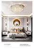 Modern Crystal Ceiling Lamp - Warm, Romantic, Simple, Atmospheric Design for Bedroom and Living Room