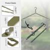 Outdoor Camping Folding Hanger Multifunctional Foldable Travel Hanger Portable Storage Rack Travel Accessories
