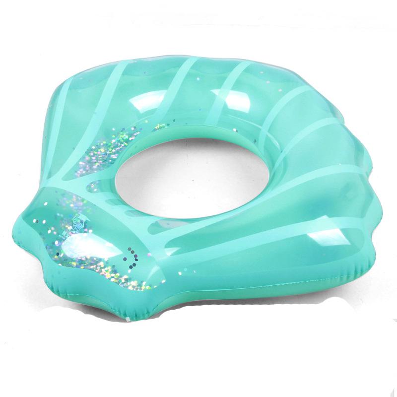 Adult Inflatable Shell Raft Lifebuoy Seat 70x80cm Inflatable Inner Diameter 25cm