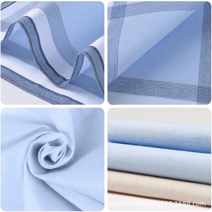 12 kusů pánských kapesníků 40x40 cm z čisté bavlny, barevných - Klasické kapesníčky