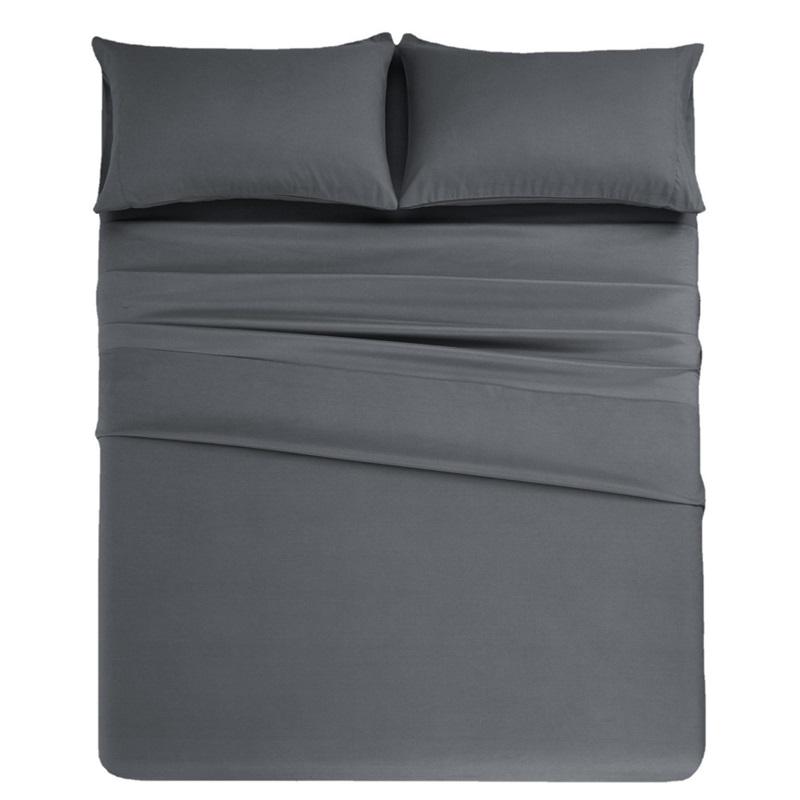 Home Textile Bed Sheets, Bed Sheets, Solid Color Printing, Four-piece Bedding, Simple, Skin-friendly And Comfortable