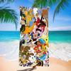 New Anime Character Printed Microfiber Beach Towel Quick Dry Water Absorbent Bath Towel