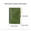 Women's Wallet Simple Multi-function Three-fold Wallet Buckle Double Zipper Short Change Bag