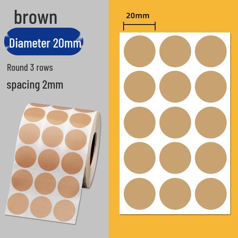 Colorful Self-Adhesive Round Dot Stickers - Writable Small Paper Labels