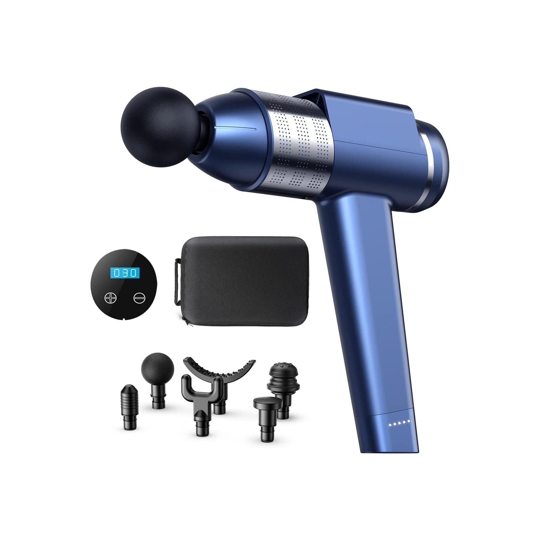 

FLQUE Générique Handle Gun Massager, перкуссионный массажер с 6 массажными головками и 30 скоростями, пистолет
