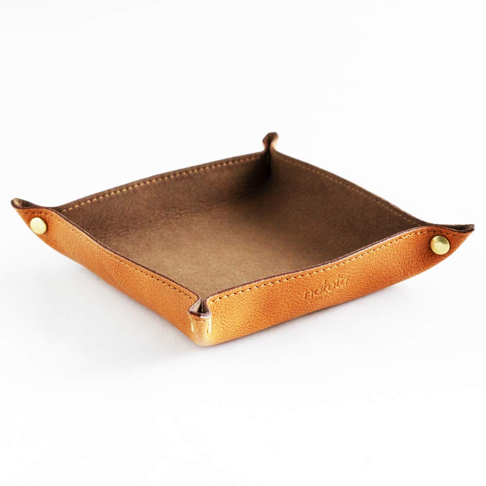 Nakota Colunaline Travel Leather Made In Japan with Tochigi for and Perfect for Business and Camel Tray, Leather, Eyeglasses, Money, Accessories,