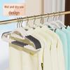 Non-Slip, No-Trace Adult Plastic Clothes Hanger - Double Rack for Drying and Storage