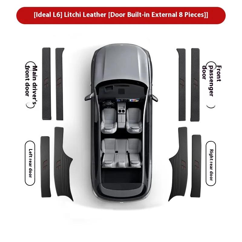 Voor Li Lixiang L6 L7 L8 L9 Auto Leer Drempelstrip Bescherming Anti-Stap Sticker Interieur Accessoires
