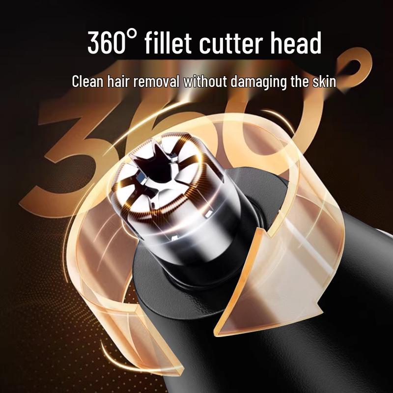 Rechargeable Portable Nose & Ear Hair Trimmer for Men & Women - Electric, Mini for Home Use