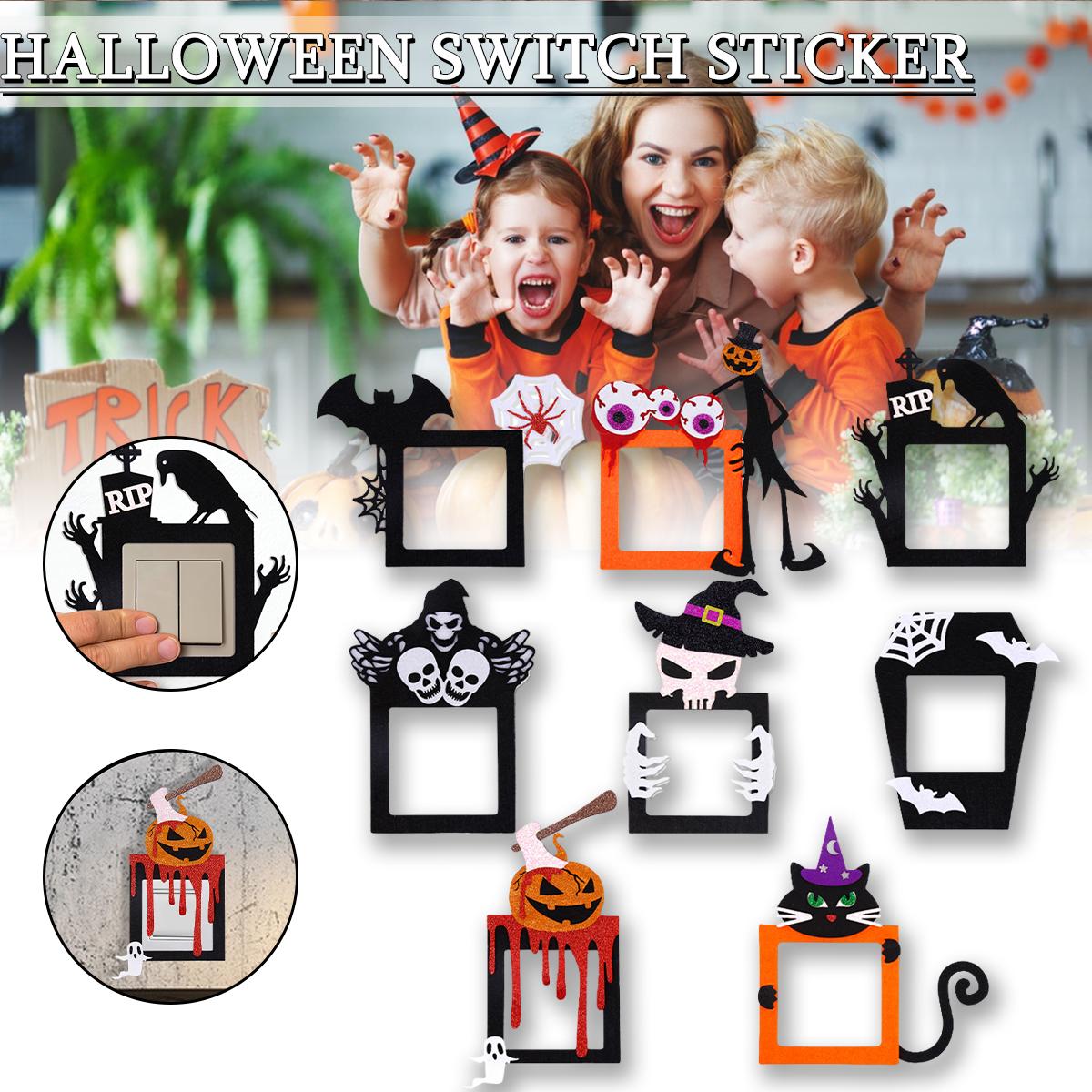 

PDTO Хэллоуин Крышка переключателя света Настенная пластина Крышка переключателя Розетка Аксессуар Домашний декор