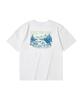 Kallapataleu Back Camping Graphic Short-Sleeved T-Shirt - White