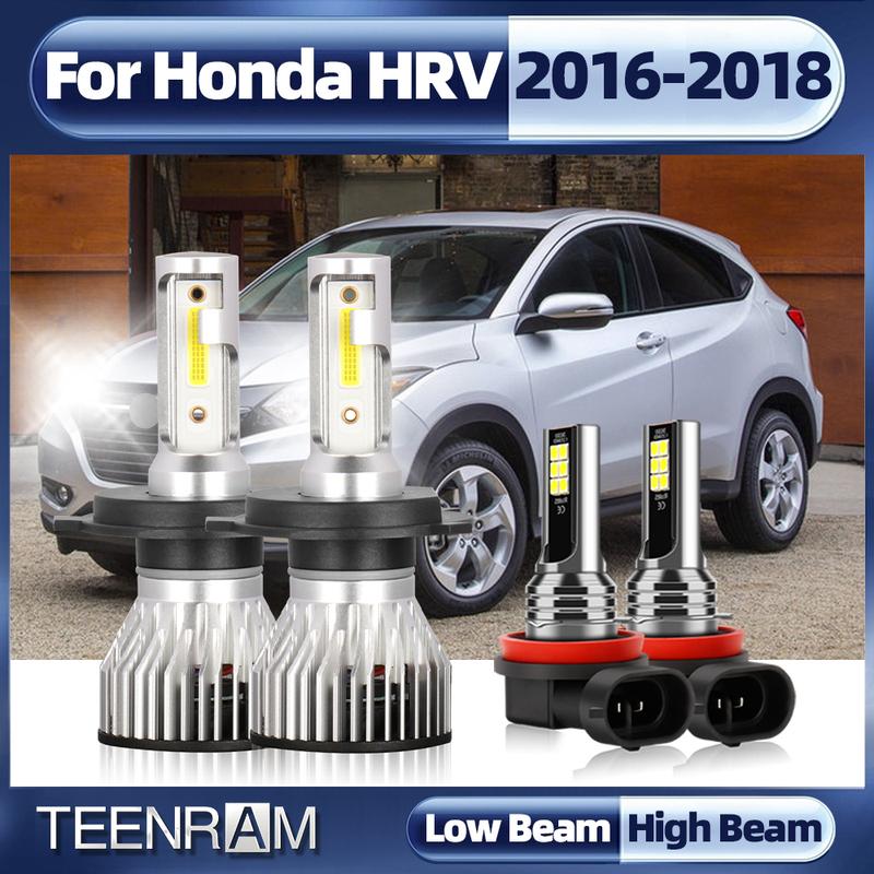 

H4 H11 LED Canbus LED Headlights Bulbs 120W 20000LM 12V 6000K White Turbo Car Headlamp Bulbs For Honda HRV 2016 2017 2018 High Low Beam