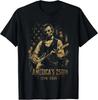 Amerikas 250. Abraham Lincoln spielt Gitarre Retro Vintage T-Shirt