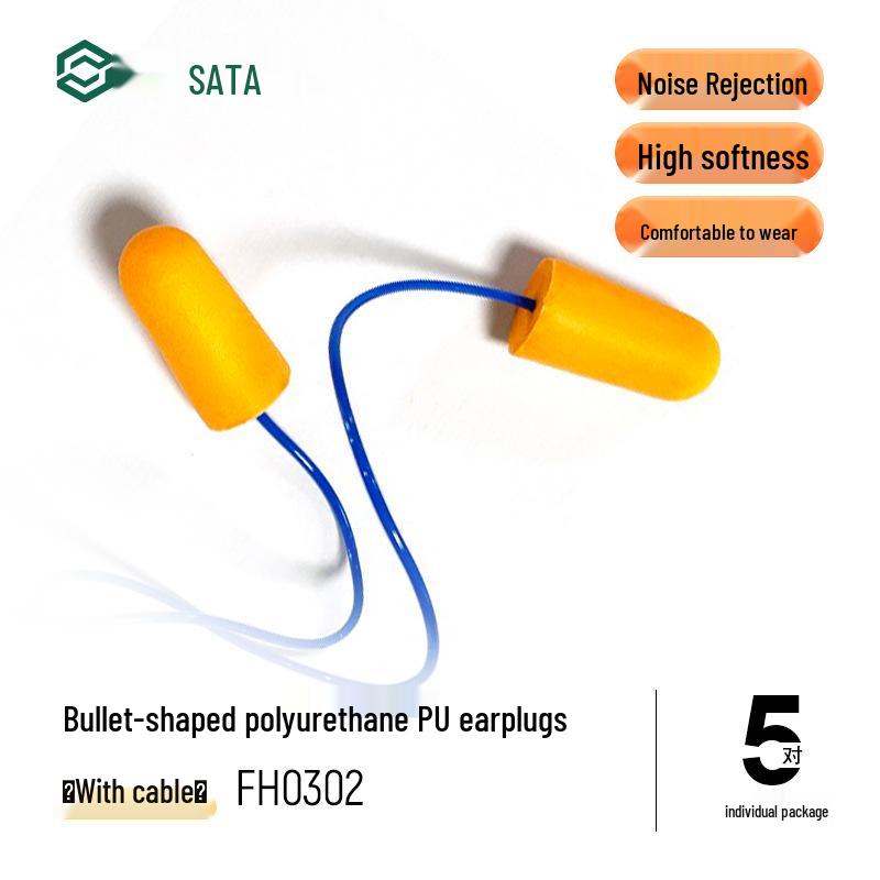 SATA Industrial Anti-Snoring Soundproof Earplugs for Sleep and Noise Reduction