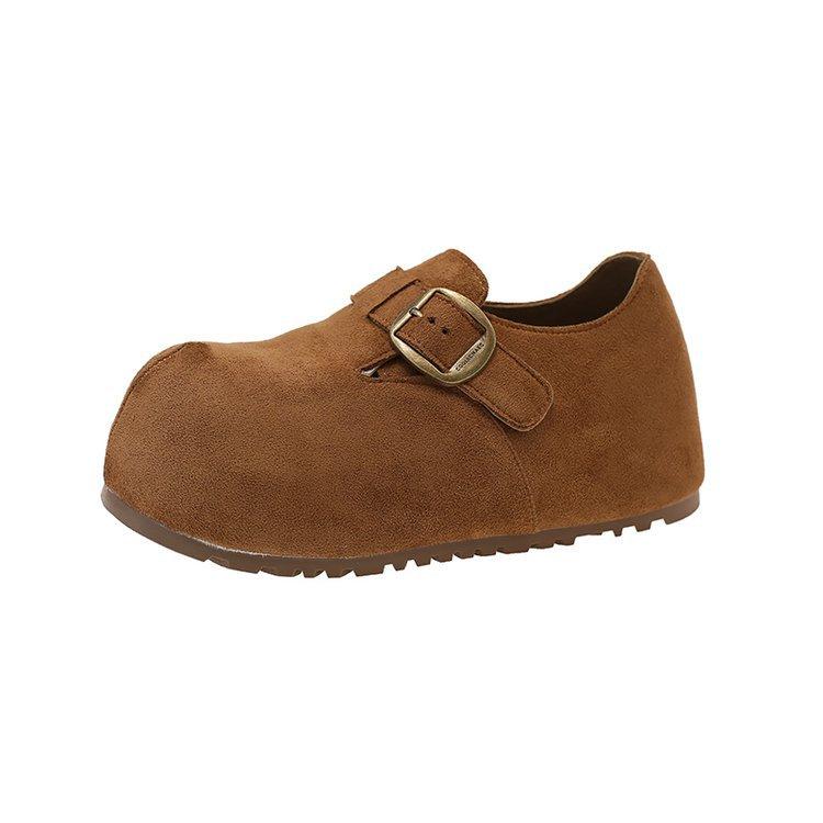 [Ushilai] 2025 autumn new kapibara platform heightening boken shoes women's fashion round head casual shoes