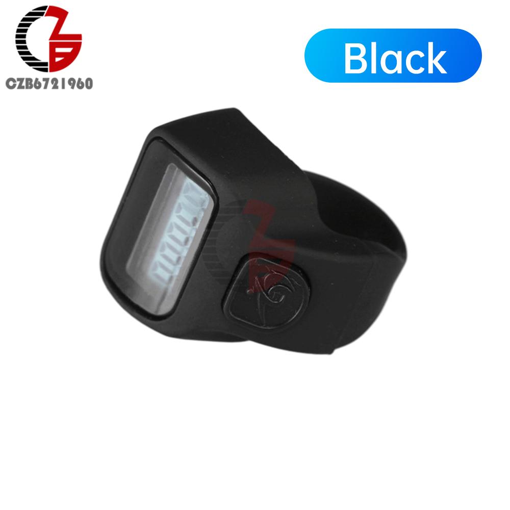 Handheld Electronic Counter Tasbih Finger Rings Tasbeeh Counter LED Display Electronic Finger Clicker Bead Timer Counting