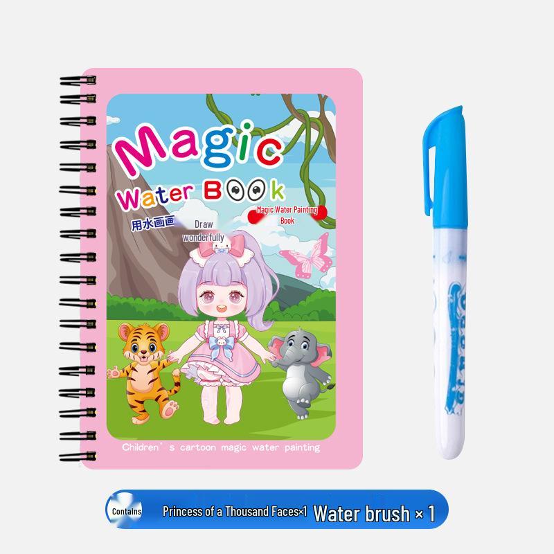 Children's Magic Water Painting Quiet Book: DIY Baby Doodle Coloring Album