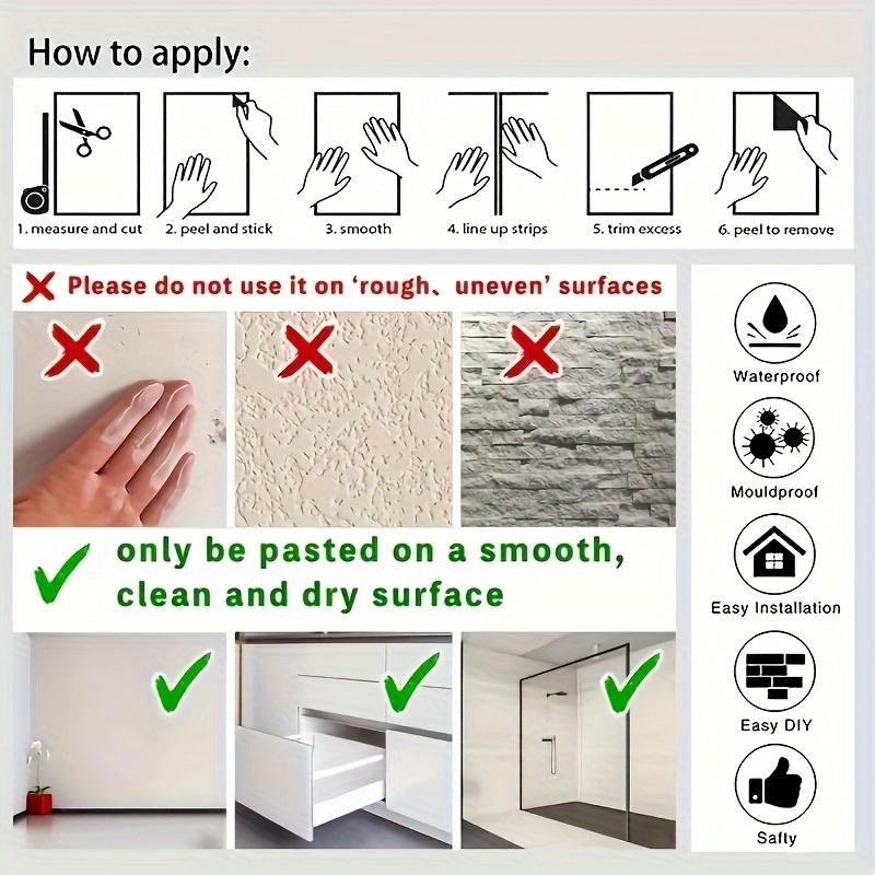 1 Roll 3D Retro Gray Brick Self-adhesive Wallpaper, Waterproof and Moisture-proof Background Decoration Wall Sticker, Home Wall Decoration