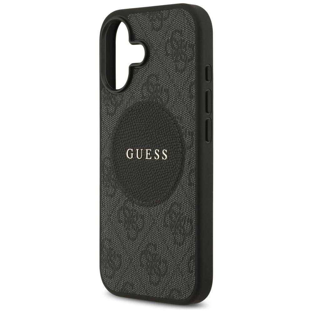 Guess 4G Circle Classic Logo MagSafe case for iPhone 17 black