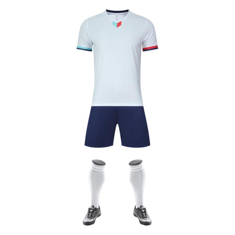Short-Sleeved Football Jersey Set Men'S And Children'S Long-Sleeved Football Sports Quick-Drying Training Jersey Z107 Quick-Drying Breathable