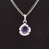 Heart Iolite Gemstone Sterling Silver Engagement Gift Ethnic Birthday Pendant PP-8-2