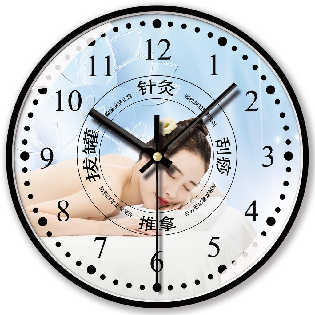 10 Inch 25cm Wall Clock for Home Health Club, Stylish and Stylish Decoration on The Clock Wall, Simple Wall Hanging