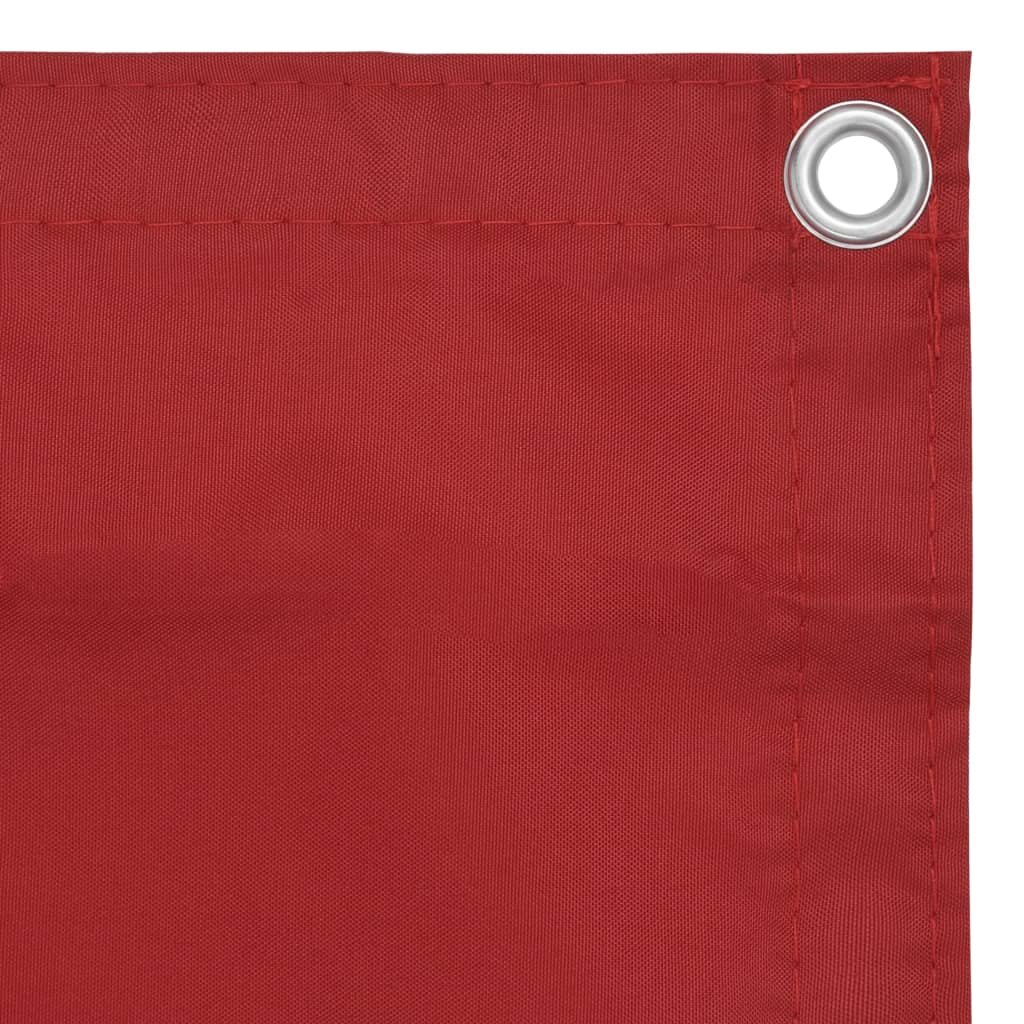 Balcony Privacy Screen Red 120 X 500 Cm Oxford Fabric