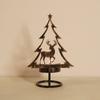 Christmas Candlestick Iron Merry Christmas Ornaments Decoration To Make Old-fashioned Atmosphere Candle Cup Layout Scene