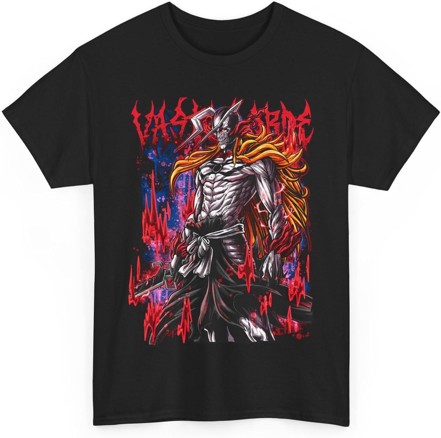 Ichigo Anime T-Shirt Vasto Transformation Lorde Aesthetic Extraordinary Character Manga Unisex T-Shirt XXXXXL чёрный