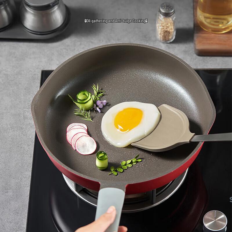 SUPOR 28cm Crystal Cast Non-stick Wok with Red Dot Indicator