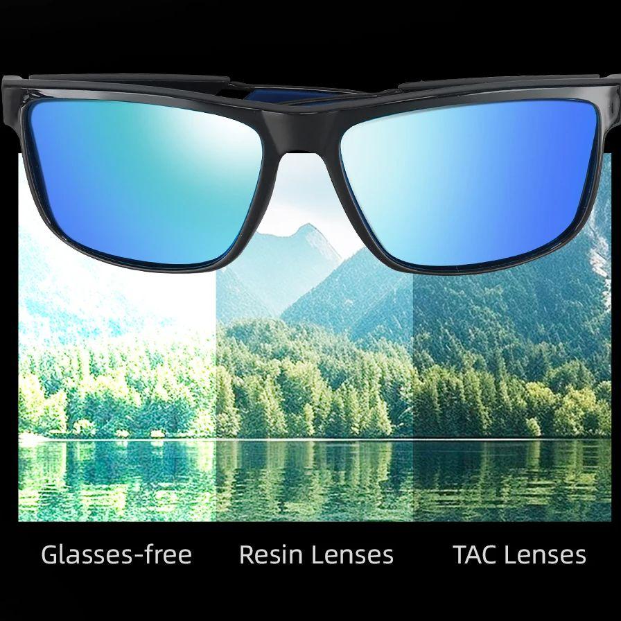 HISTAR Polarizer 22G Light 3 Types Choice Lotus Leaf Coating Silicone Legs TAC Lens Anti-Impact Glare Reduction Fishing Glasses