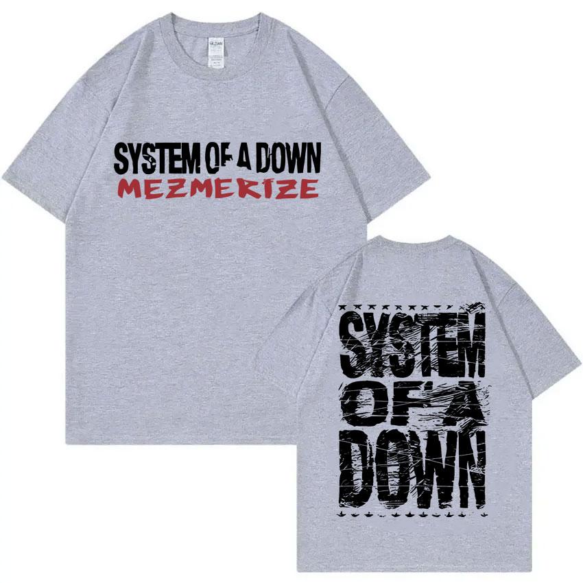 Ock Band System of A Down Mezmerize Tshirt Mens and Womens Retro Alternative Metal Music Tshirt Fashion Oversized Tshirt