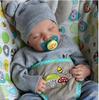 45 CM/17 inch Reborn Doll Full Body Soft Vinyl Simulation Baby Doll reborn doll gift for family  Vinyl Girl Body Reborn Doll